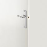 12236KPRIV60 - Sarlat Lever - Stepped Backplate Privacy Kit - Brushed Chrome - Privacy