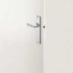 12236KENTR60KK - Sarlat Lever - Stepped Backplate Entrance Kit with High Security Lock - Brushed Chrome - Entrance