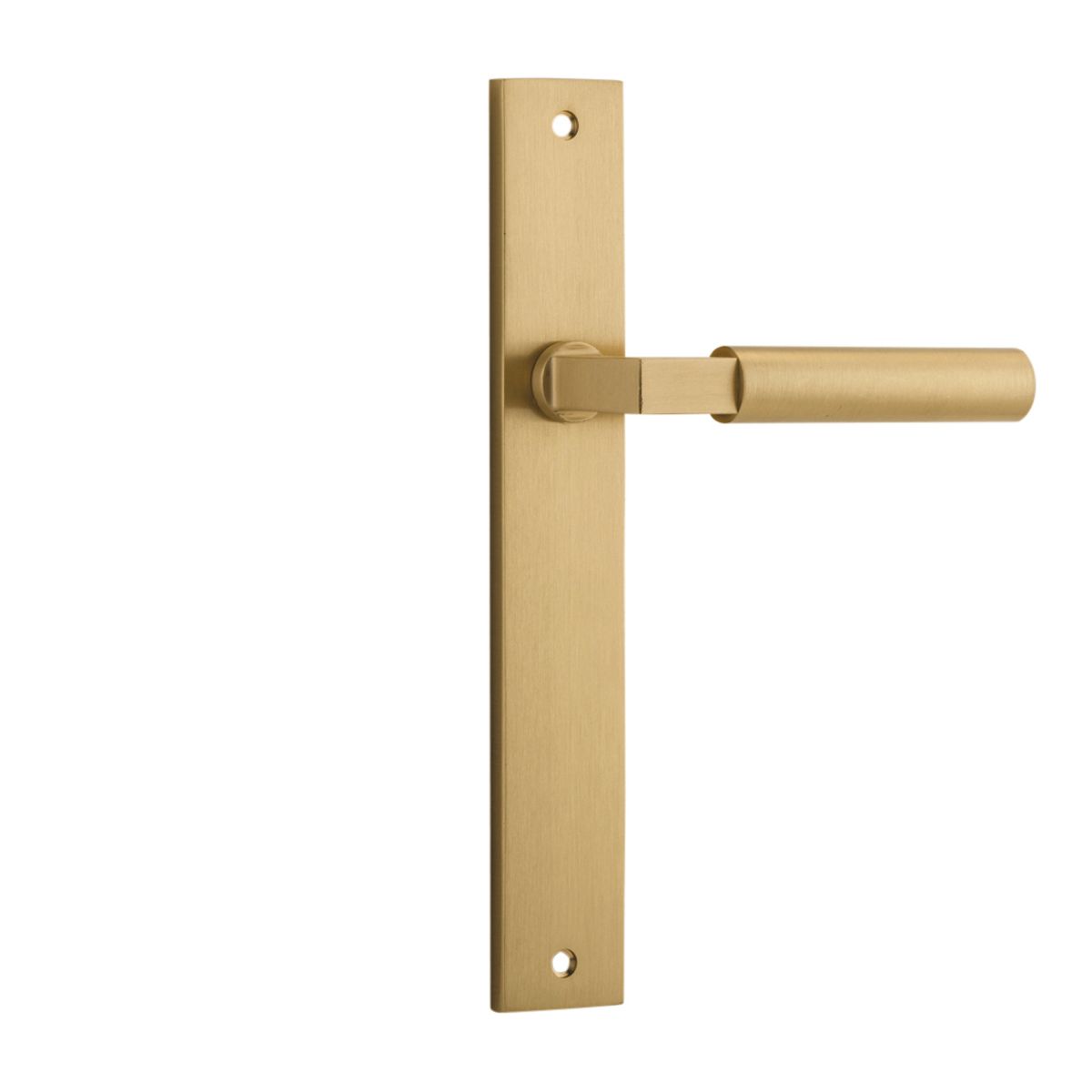 15250 - Berlin Lever - Rectangular Backplate - Brushed Brass - Passage