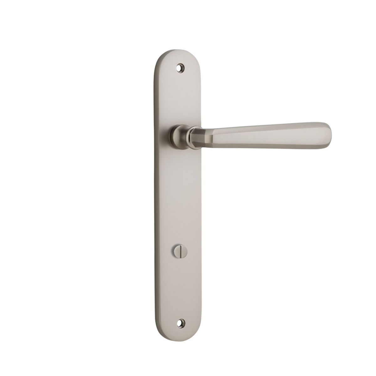 14876P85 - Copenhagen Lever - Oval Backplate - Satin Nickel - Privacy