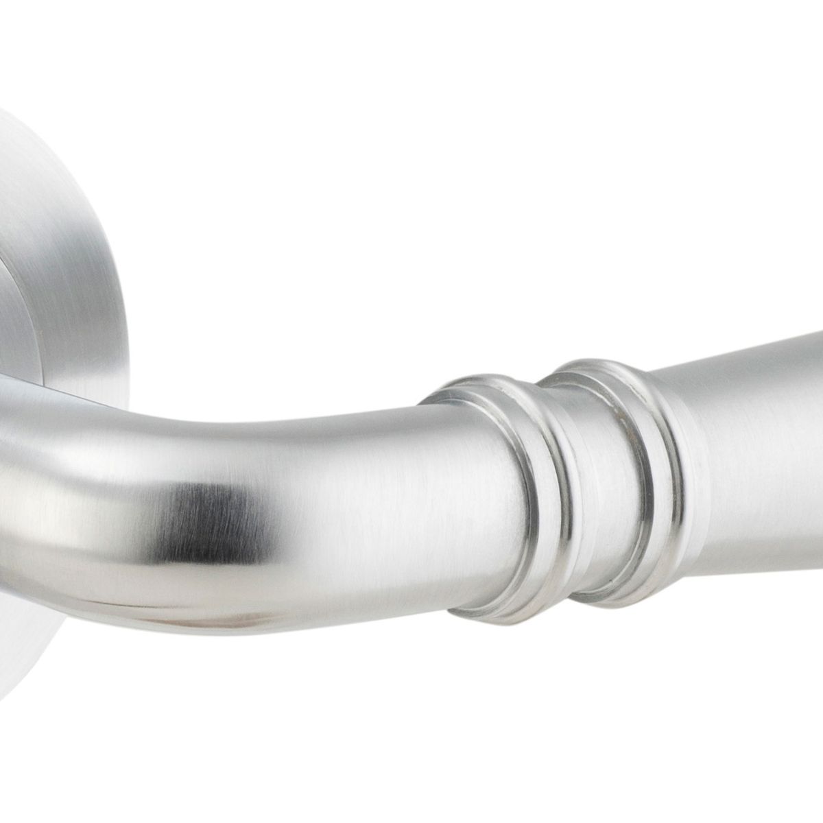 9205 - Sarlat Lever - Round Rose - Brushed Chrome - Passage