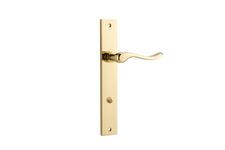 10420P85 - Stirling Lever - Rectangular Backplate - Polished Brass - Privacy