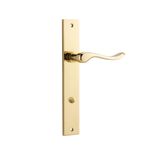 10420P85 - Stirling Lever - Rectangular Backplate - Polished Brass - Privacy