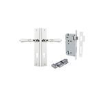 11700KENTR60KT - Sarlat Lever - Rectangular Backplate Entrance Kit with High Security Lock - Polished Chrome - Entrance