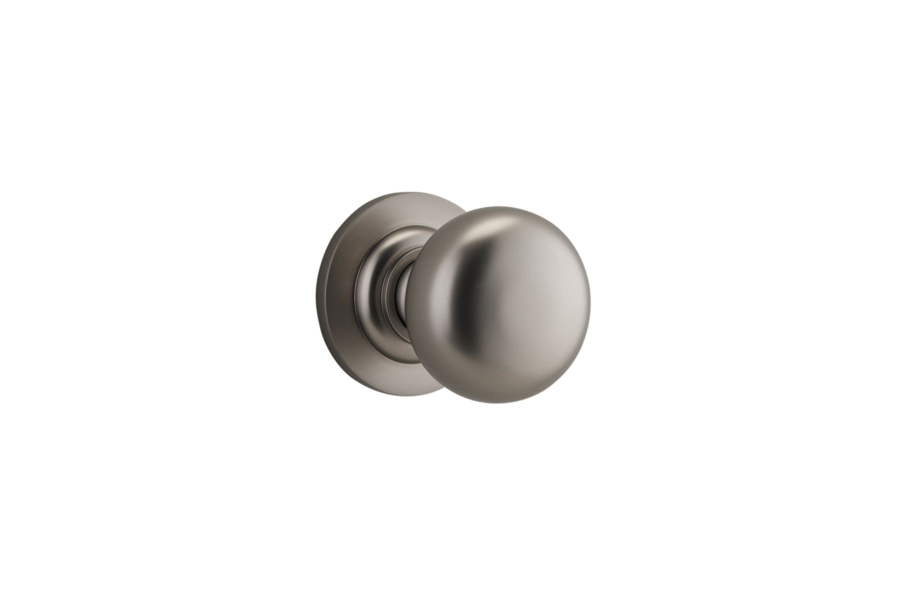 0209 - Cambridge Knob - Round Rose - Satin Nickel - Passage