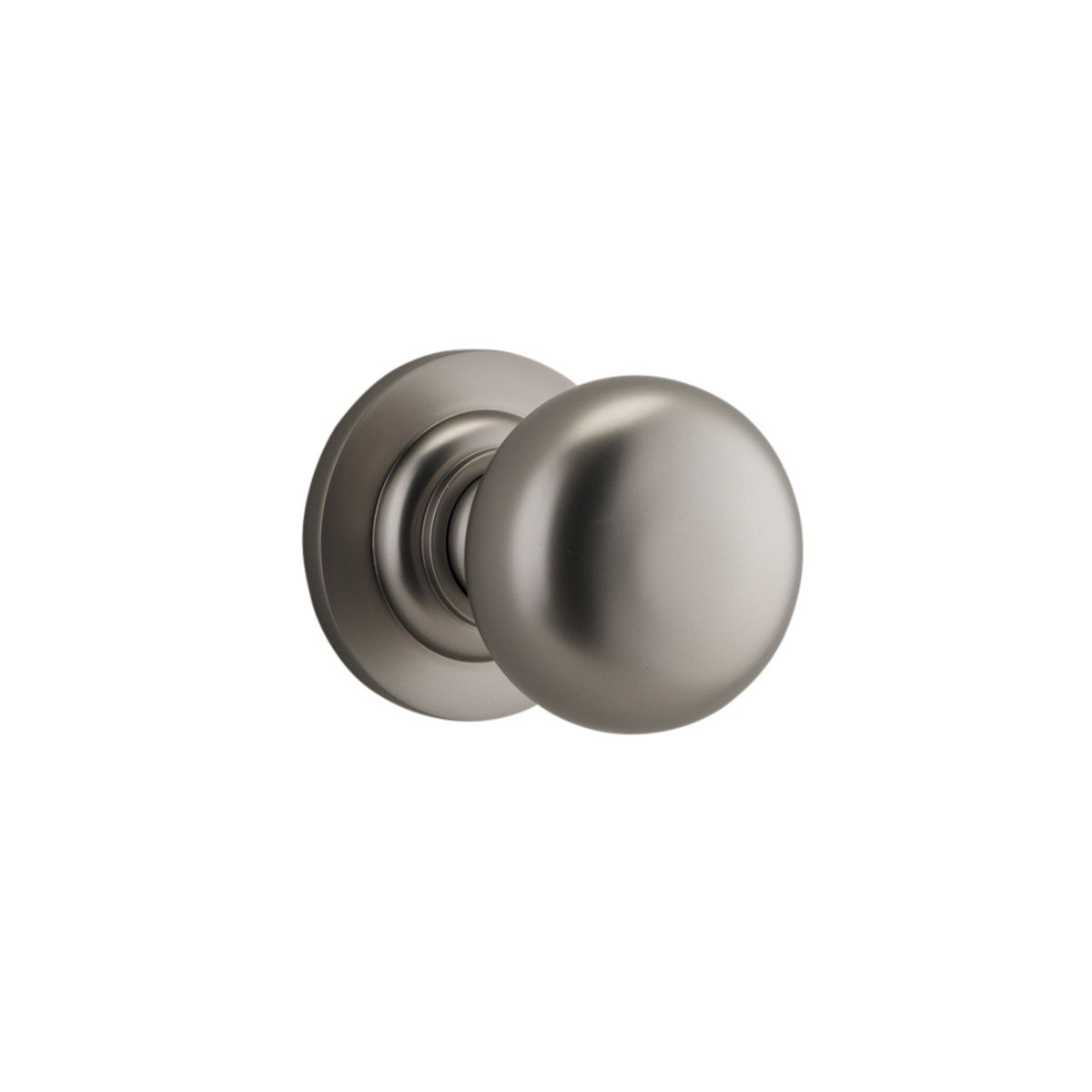 0209 - Cambridge Knob - Round Rose - Satin Nickel - Passage