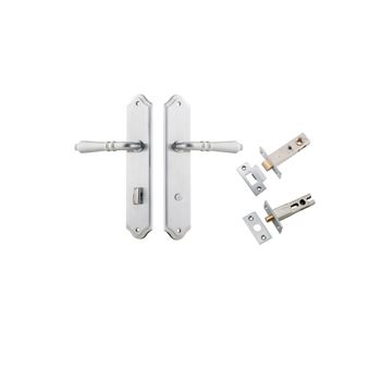 Sarlat Lever - Shouldered Backplate Privacy Kit with Privacy Turn