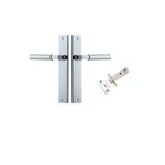 11750KPASS60 - Berlin Lever - Rectangular Backplate Passage Kit - Polished Chrome - Passage