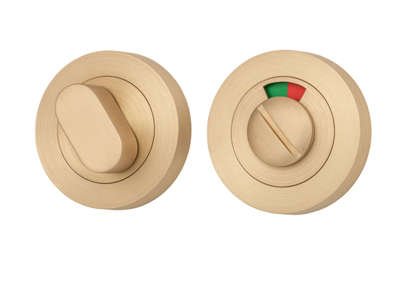 20076 - Privacy Turn With Indicator - Round - Brushed Brass