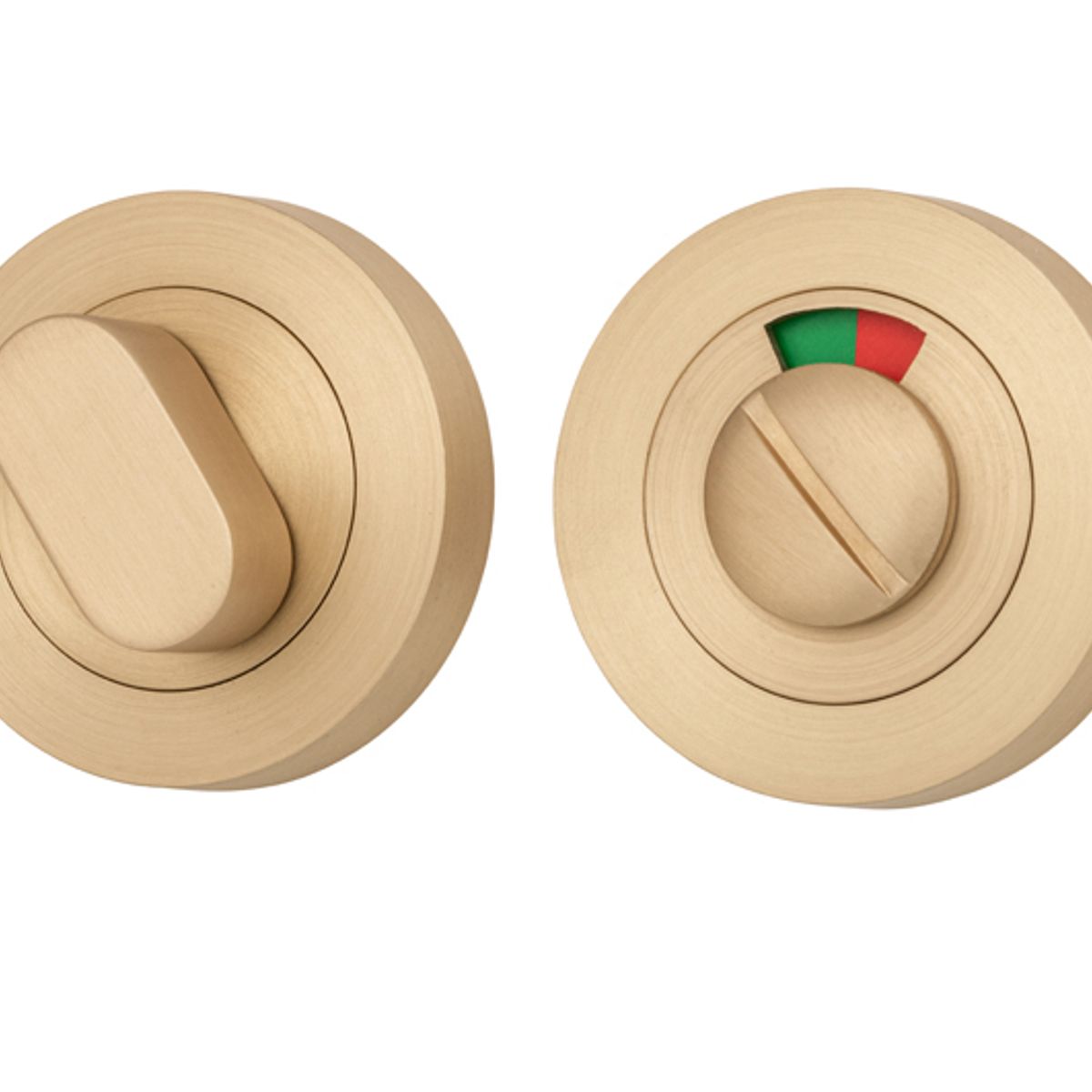 20076 - Privacy Turn With Indicator - Round - Brushed Brass