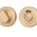 20076 - Privacy Turn With Indicator - Round - Brushed Brass