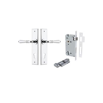 Sarlat Lever - Chamfered Backplate Entrance Kit with High Security Lock