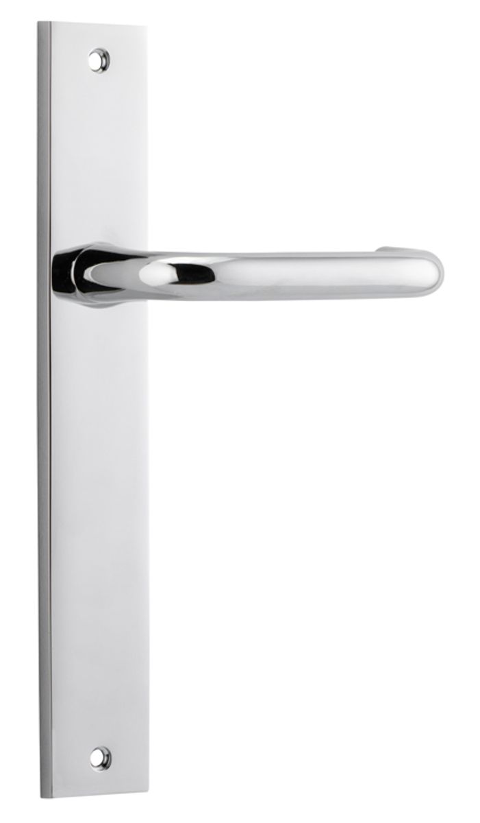 11844 - Oslo Lever - Rectangular Backplate - Polished Chrome - Passage