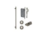 16948KENTR60KK - Helsinki Pull Handle - 600mm Entrance Kit with Separate High Security Lock - Graphite PVD - Entrance
