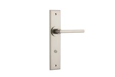 14782P85 - Baltimore Lever - Chamfered Backplate - Satin Nickel - Privacy
