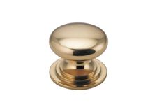 0559 - Sarlat Cupboard Knob - P32xD38mm - Polished Brass