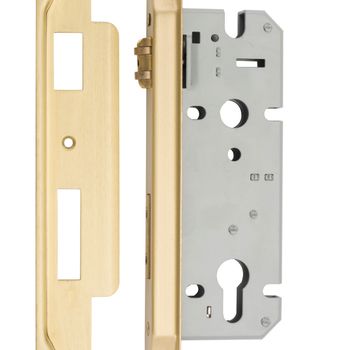 Rebated 85mm Euro Roller Mortice Locks - 45mm Backset