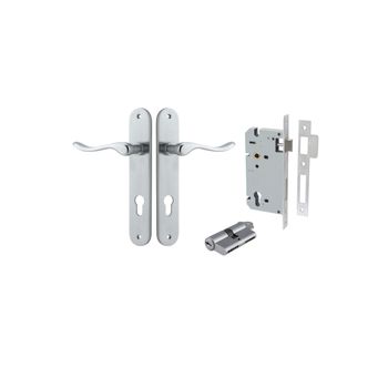 Stirling Lever - Oval Backplate Entrance Kit with High Security Lock