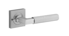 0425KIBPRIV60 - Brunswick Lever - Square Rose Privacy Kit (Inbuilt Privacy) - Brushed Chrome - Privacy