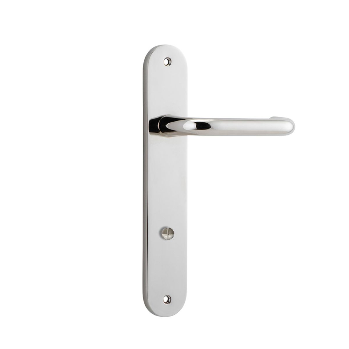 14346P85 - Oslo Lever - Oval Backplate - Polished Nickel - Privacy