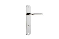 14346P85 - Oslo Lever - Oval Backplate - Polished Nickel - Privacy