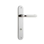 14346P85 - Oslo Lever - Oval Backplate - Polished Nickel - Privacy