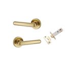 24000KIBPRIV60 - Puerto Lever - Round Rose (Inbuilt Privacy) - Brushed Gold PVD - Privacy