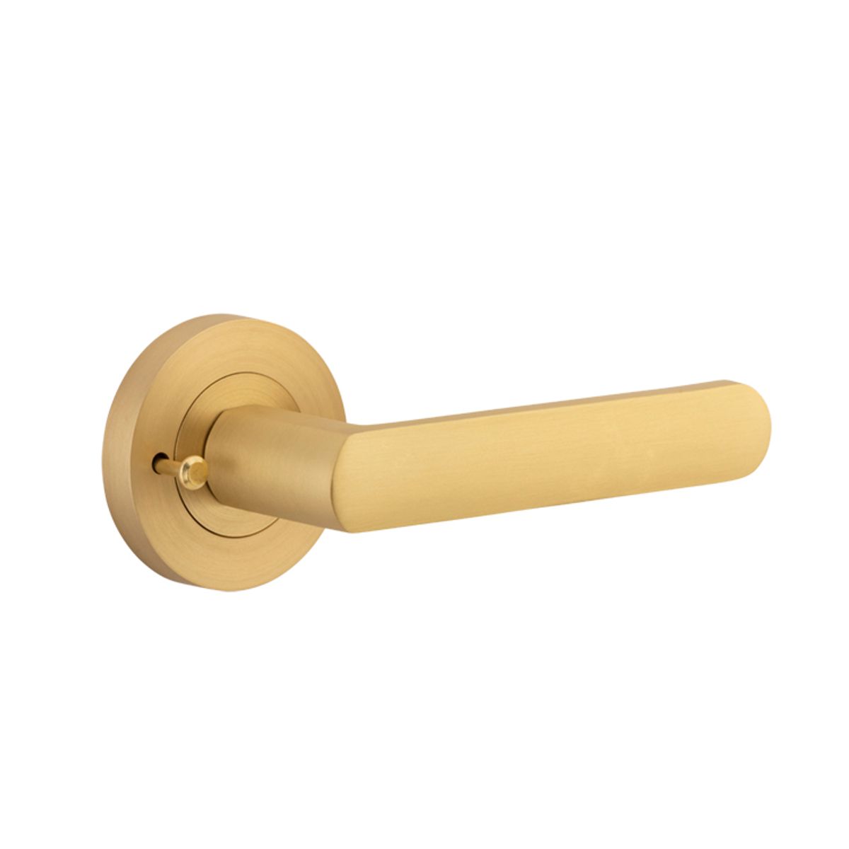 20776KIBPRIV60 - Osaka Lever - Round Rose (Inbuilt Privacy) - Brushed Brass - Privacy