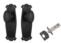Bungalow Door Knob - Long Backplate Passage Set