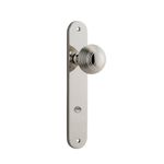 14336P85 - Guildford Knob - Oval Backplate - Polished Nickel - Privacy