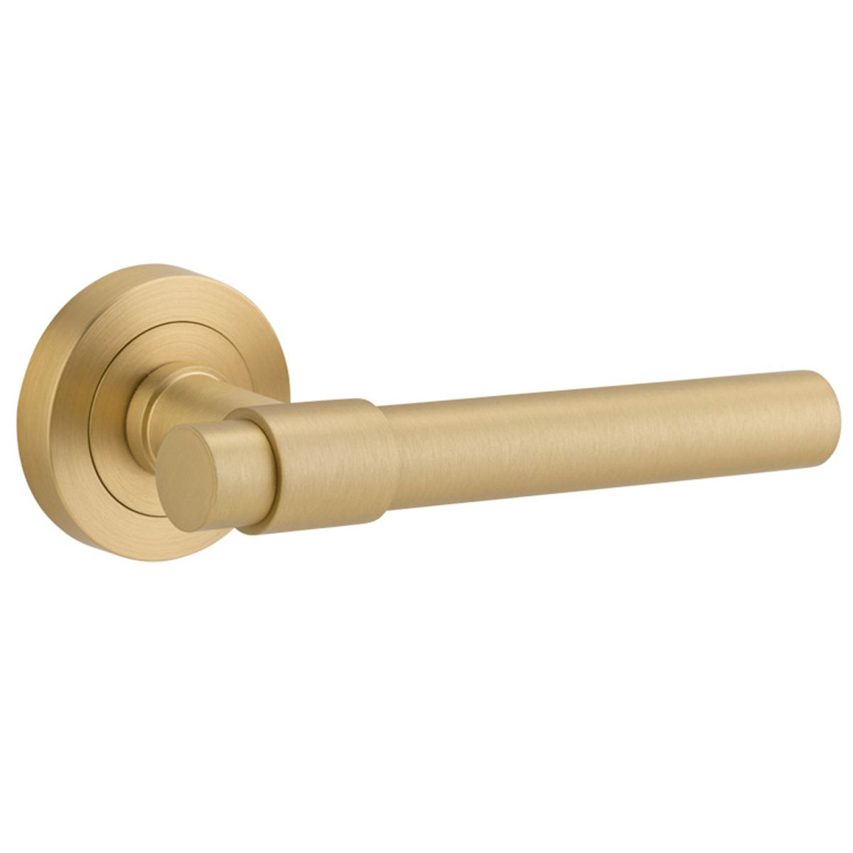 16626 - Helsinki Lever - Round Rose - Brushed Gold PVD - Passage