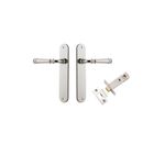 14230KPASS60 - Verona Lever - Oval Backplate Passage Kit - Polished Nickel - Passage