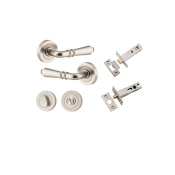 Sarlat Lever - Round Rose Privacy Kit with Separate Privacy Turn