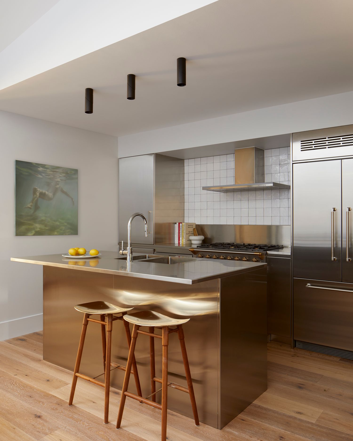 0480KENTR60KK - Berlin Pull Handle - 600mm Entrance Kit with Separate High Security Lock - Polished Brass - Entrance