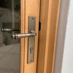 13706E85 - Verona Lever - Rectangular Backplate - Distressed Nickel - Entrance