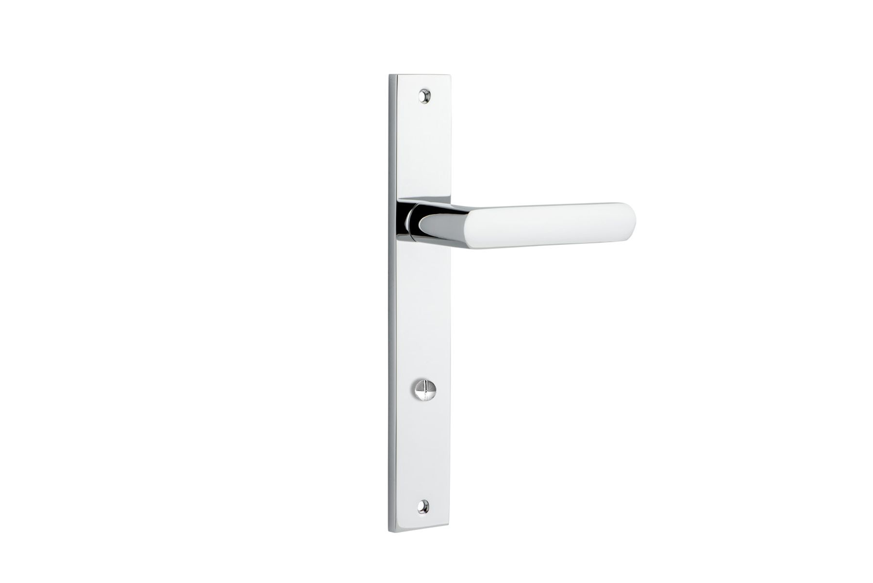 11860P85 - Osaka Lever - Rectangular Backplate - Polished Chrome - Privacy