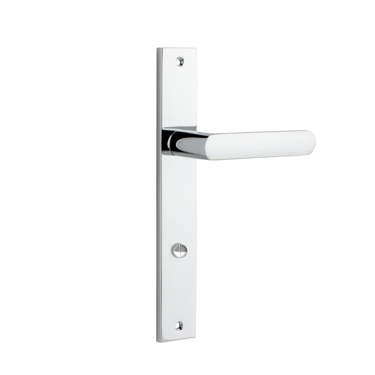 11860P85 - Osaka Lever - Rectangular Backplate - Polished Chrome - Privacy