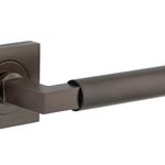 0411KIBPRIV60 - Berlin Lever - Square Rose Privacy Kit (Inbuilt Privacy) - Signature Brass - Privacy