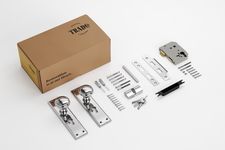 Milton Door Knob - Long Backplate Entrance Set with High Security Lock