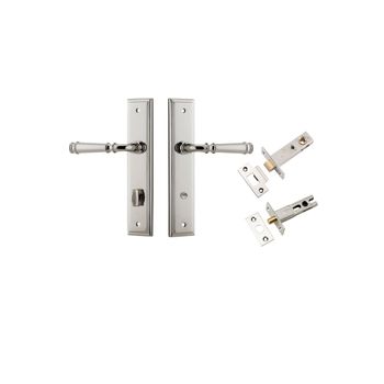 Verona Lever - Stepped Backplate Privacy Kit with Privacy Turn