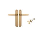 15264KPASS60 - Bronte Lever - Oval Backplate Passage Kit - Brushed Brass - Passage