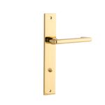 10348P85 - Baltimore Return Lever - Rectangular Backplate - Polished Brass - Privacy