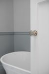 0218 - Paddington Knob - Round Rose - Polished Nickel - Passage