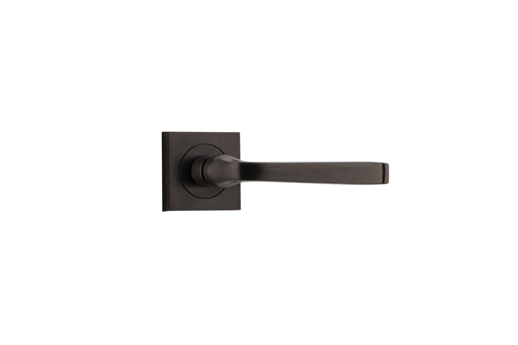 0391 - Annecy Lever - Square Rose - Signature Brass - Passage