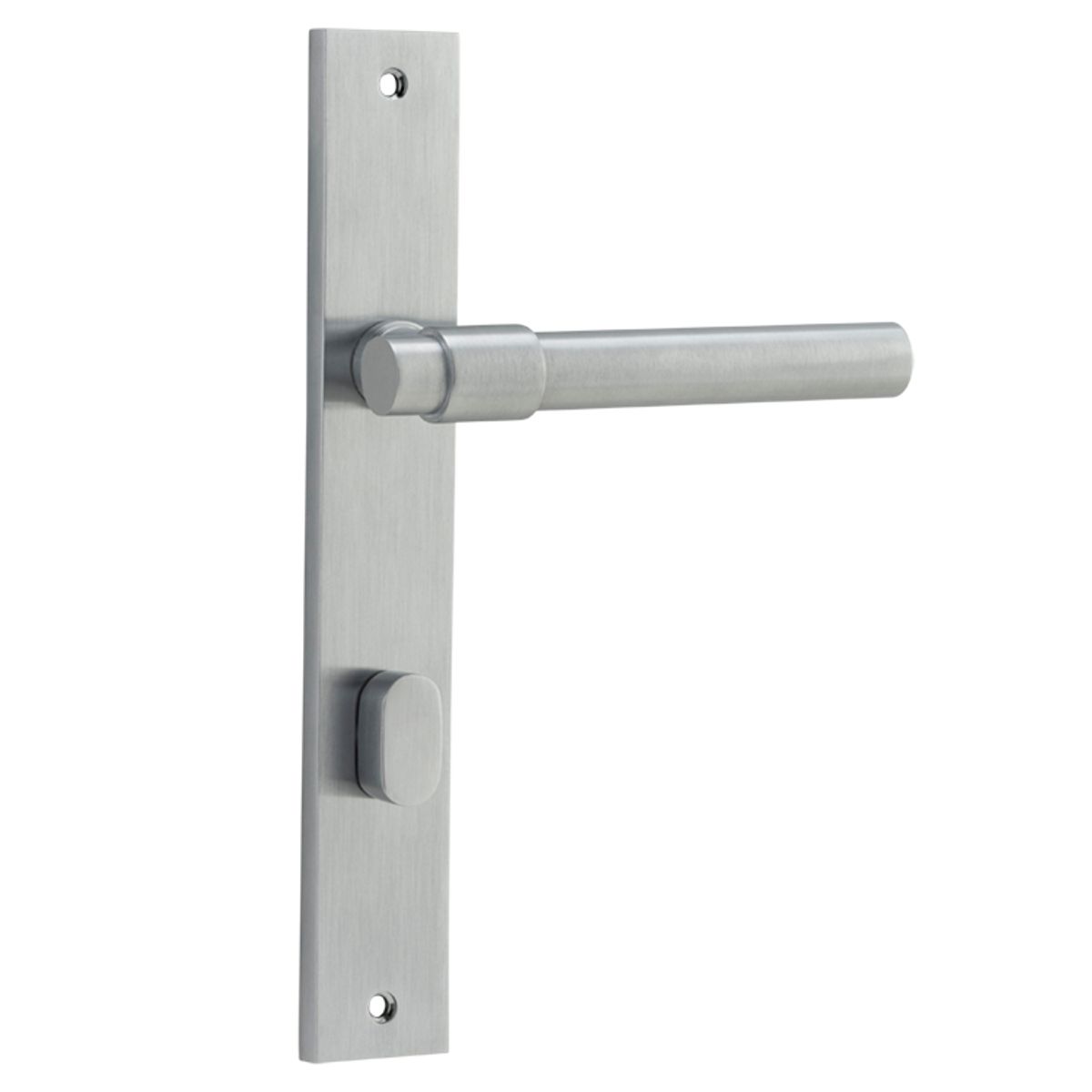 12396P85 - Helsinki Lever - Rectangular Backplate - Brushed Chrome - Privacy