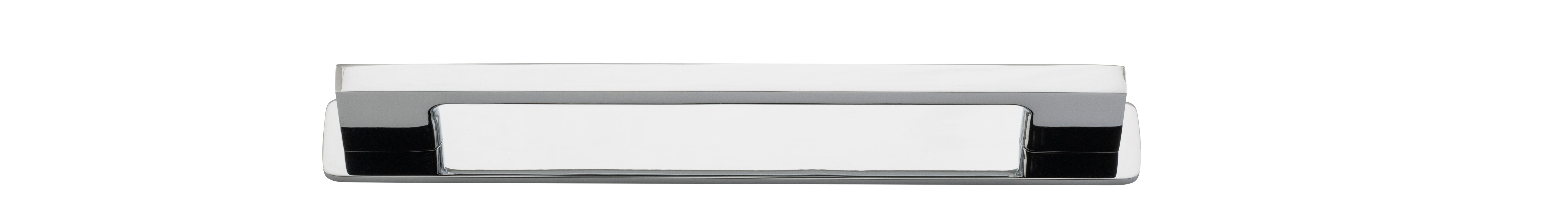 0532B - Cali Cabinet Pull with Backplate - CTC 160mm - Polished Chrome