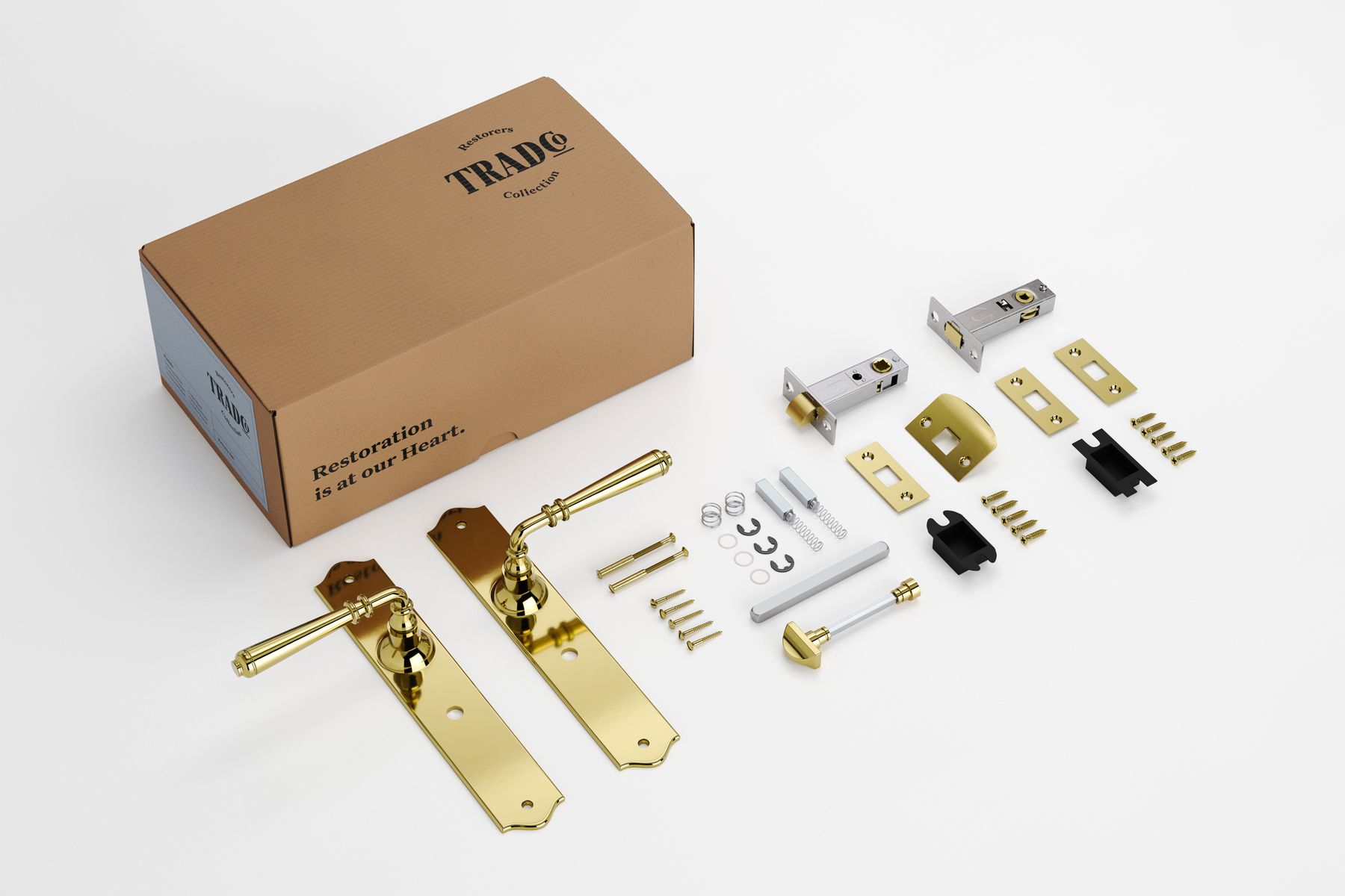 Reims Lever - Long Backplate Privacy Set