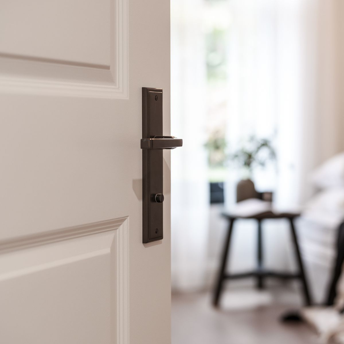 10744P85 - Annecy Lever - Stepped Backplate - Signature Brass - Privacy