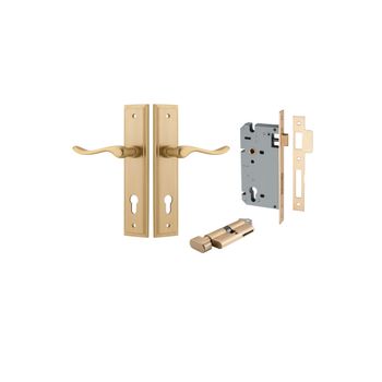 Stirling Lever - Stepped Backplate Entrance Kit with High Security Lock