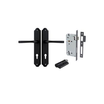 Annecy Lever - Shouldered Backplate Entrance Kit with High Security Lock
